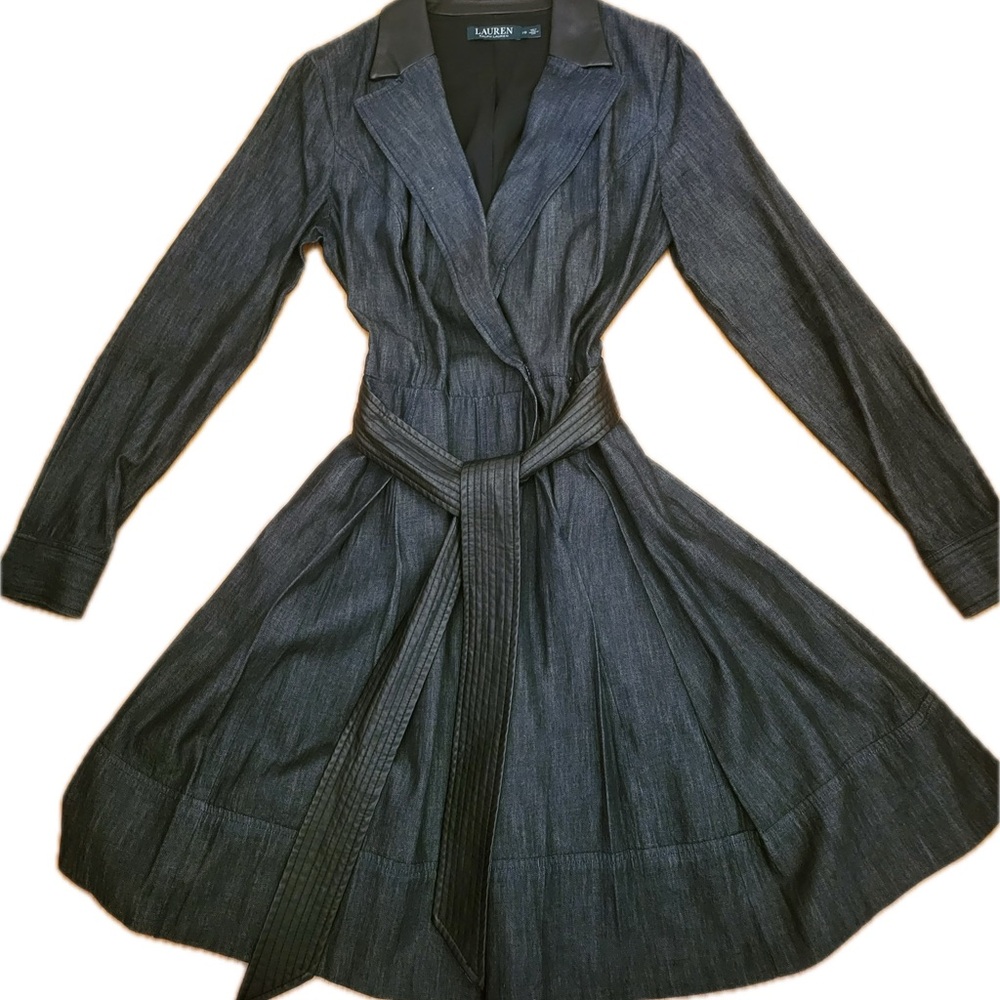 Lauren Ralph Lauren Women's Black Denim Dress